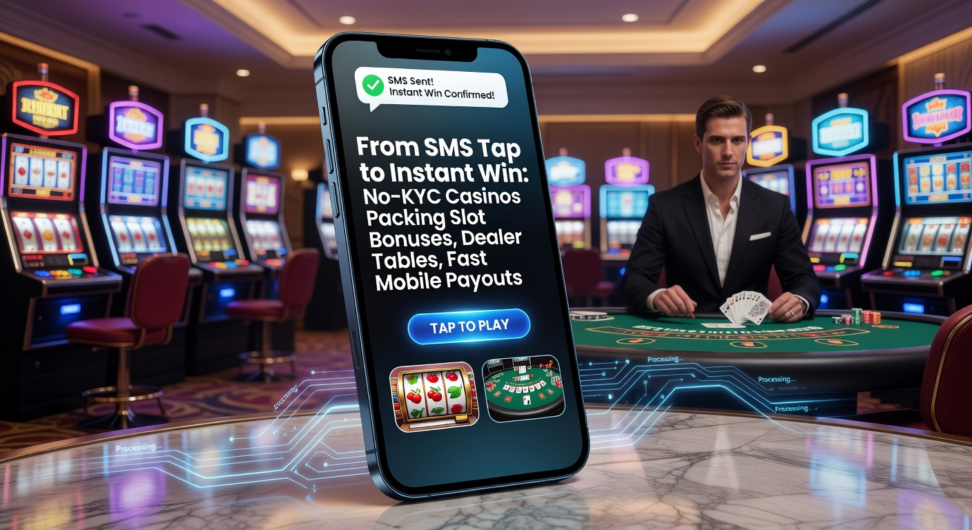 Live dealer roulette table on a mobile device showing real-time betting, SMS deposit history, and a recent fast payout confirmation in a no-verification casino environment