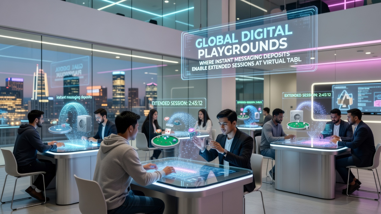 Virtual gaming tables in action with layered incentive notifications and near-instant payout confirmations displayed on mobile screens