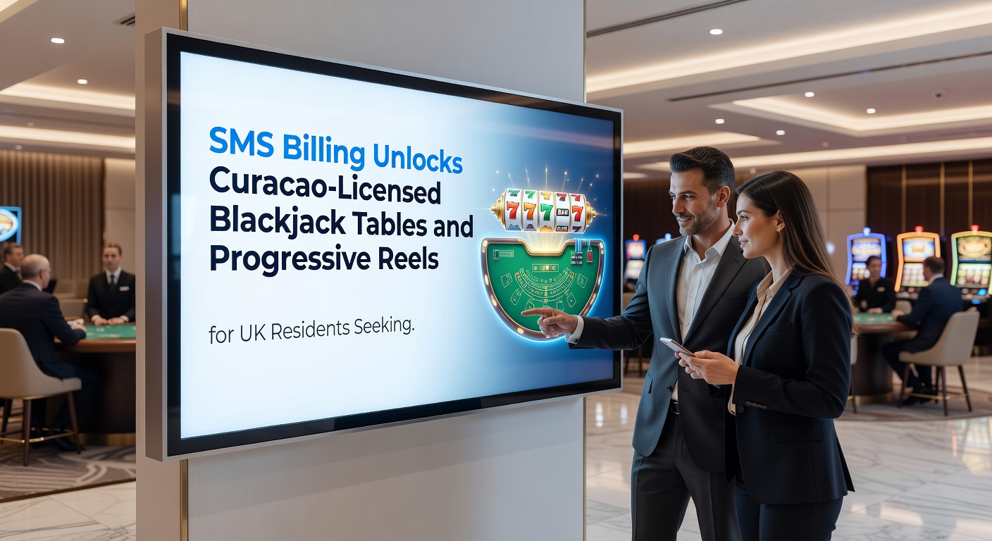 Progressive reel slots and live blackjack interfaces on Curacao platforms showing SMS deposit confirmations and payout timelines